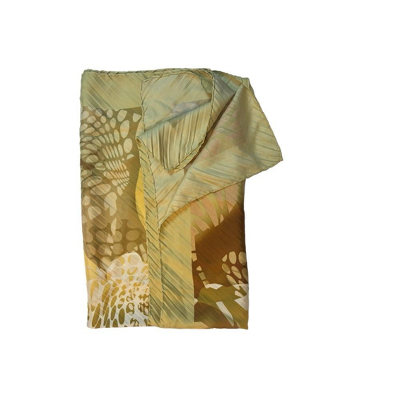 Women's Salvatore Ferragamo Scarf Green/Yellow Square 86CM - Picture 4 of 6